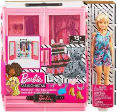 ברבי ארון בגדים עם בובה  BARBIE GBK12 