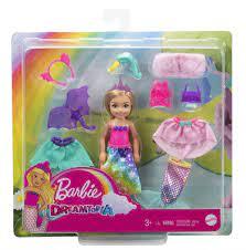 ברבי צ'לסי מארז בובה עם מגוון תחפושות - BARBIE GTF40