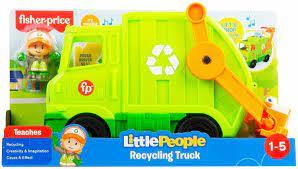 פישר פרייס -  ליטל פיפל משאית זבל מנגנת FISHER PRICE 