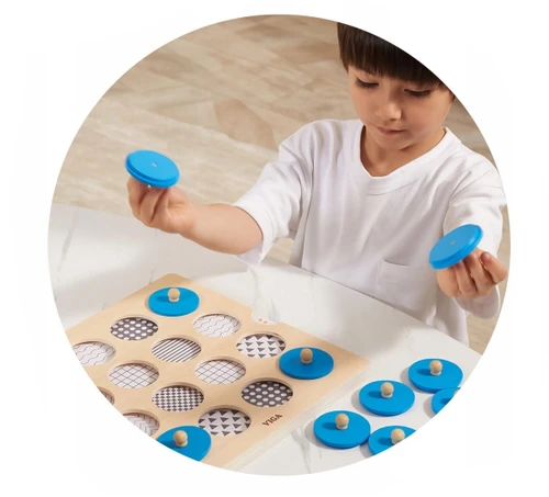 מי הזוג? משחק זיכרון עם לוח עץ ו 10 כרטיסיות להכרת צורות, צבעים, חיות ועוד