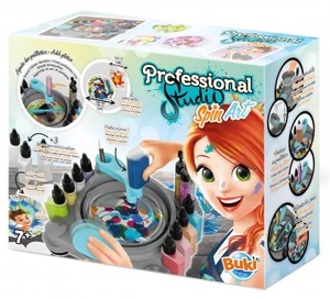 סטודיו ליצירת אומנות מקוריות עם צבע ונצנצים בסיבוב