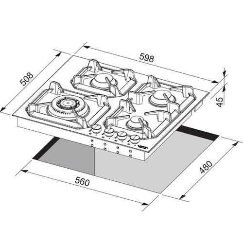 כיריים גז 60 ס