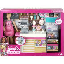 ברבי מארז בית קפה עם אביזרים - BARBIE GMW03  