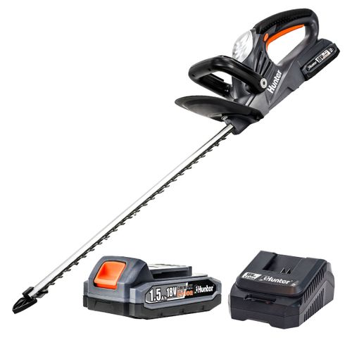 גוזם גדר חיה 18V | סוללה 1.5Ah | מטען Hunter 103000-004