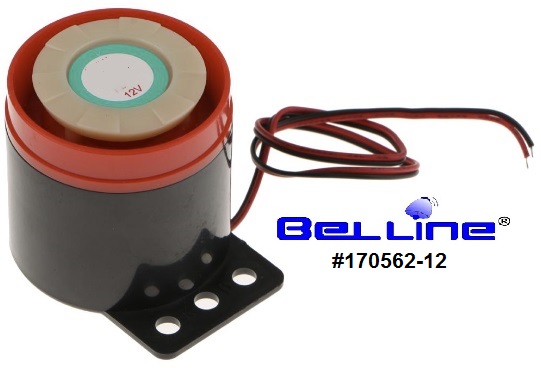 זמזם סירנה פיאזו 12V DC PIEZO SIREN