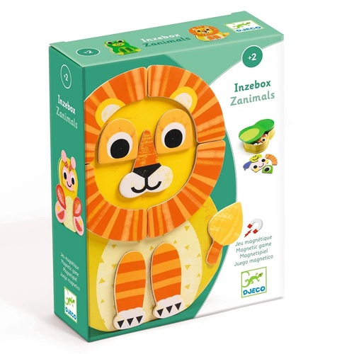 מגנטים בקופסת מתכת Zanimals מגיל 2 שנים