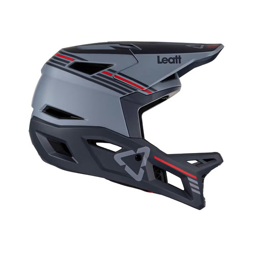 קסדת אינדורו מלאה לאופניים ליט כסוף  -  LEATT MTB 4.0 TITANIUM V23