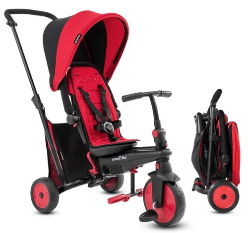 תלת אופן מתקפל סופר קומפקטי 6 ב 1 דגם STR3 - אדום