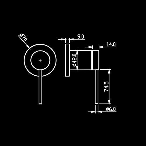 אינטרפוץ 3 דרך, קלמרט, רוז גולד מט 316 RGM