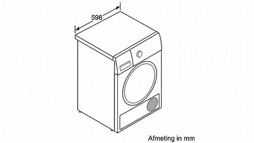 מייבש כביסה Bosch WTU879MFG ‏9 ‏ק