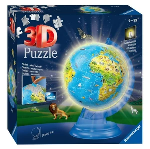 פאזל תלת מימד 188 חלקים - כדור הארץ מואר 