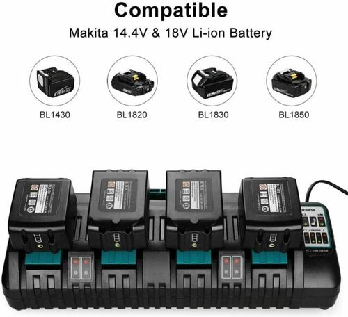 מטען מהיר מרובע 14.4V-18V לסוללות ליתיום של MAKITA | סוללות ומטענים ...