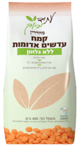 קמח עדשים אדומות ללא גלוטן 400 ג