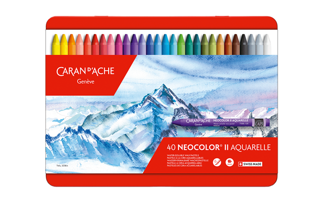 סט 40 פסטל שעווה מסיסים במים NEOCOLOR II