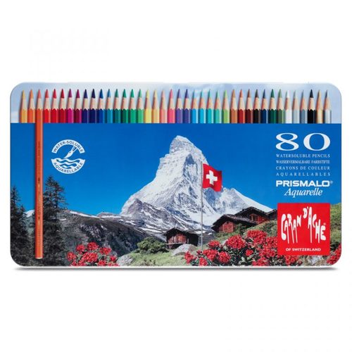 סט 80 עפרונות אקוורל CARAND'ACHE PRISMALO