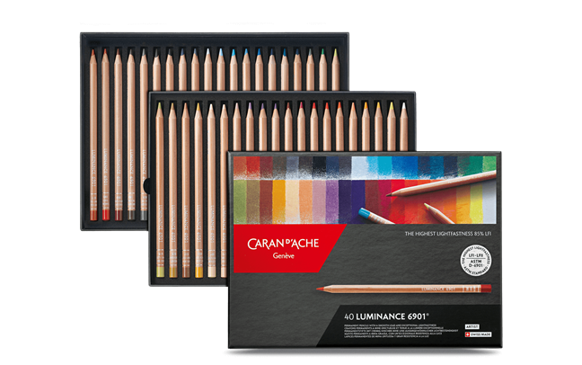 סט 40 עפרונות צבעוניים LUMINANCE 6901