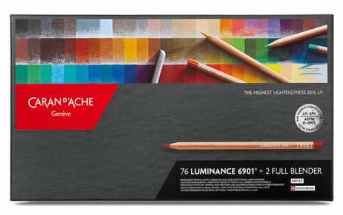 סט 76 עפרונות צבעוניים LUMINANCE 6901