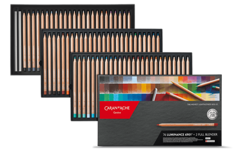 סט 76 עפרונות צבעוניים LUMINANCE 6901