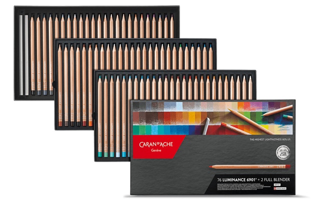 סט 76 עפרונות צבעוניים LUMINANCE 6901