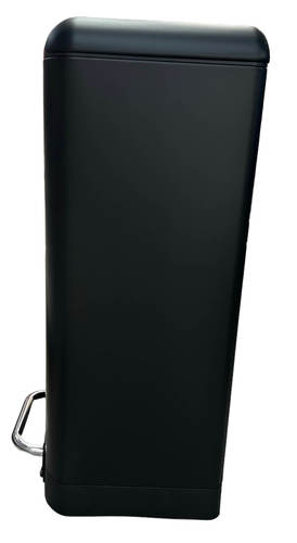 פח דוושה 30L מלבן שחור מט IDEAL HOME