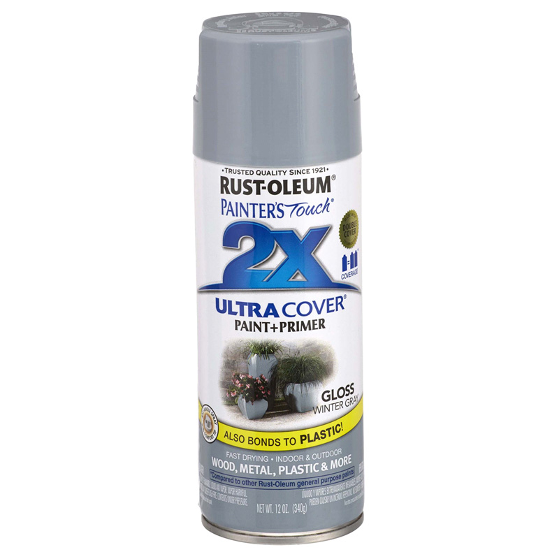 ספריי צבע אפור חורפי 340 גרם - 2X ULTRA COVER Rust-Oleum