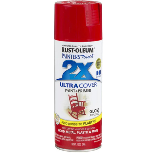 ספריי צבע אדום תפוח מבריק 340 גרם - 2X ULTRA COVER Rust-Oleum
