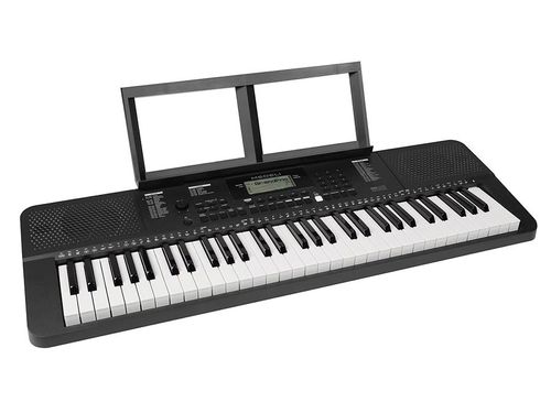 זוית נוספת medeli mk100 keyboard with musicstand top view angled