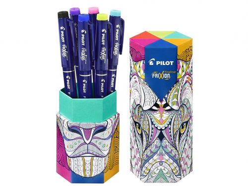 מארז 6 טושים צבעוניים מחיקים (FriXion Fineliner)