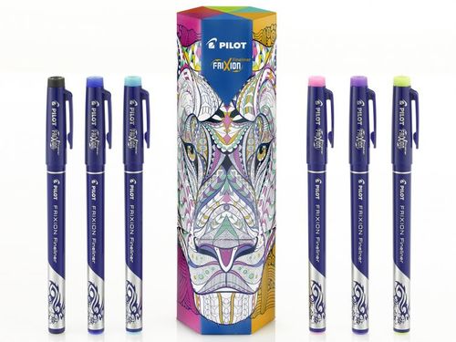 מארז 6 טושים צבעוניים מחיקים (FriXion Fineliner)