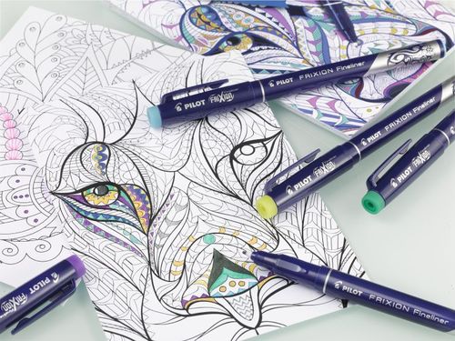 מארז 6 טושים צבעוניים מחיקים (FriXion Fineliner)