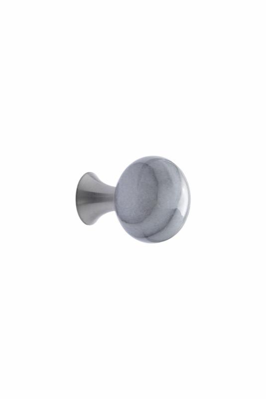 כפתור Bead Straight שיש לבן - 28 מ"מ