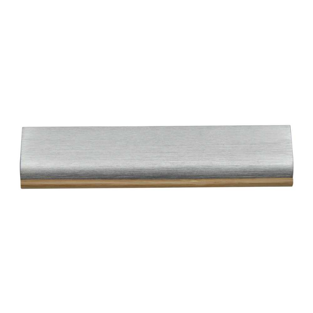 ידית Edge Wood ניקל מוברש / עץ אלון - 200 מ"מ ‏
