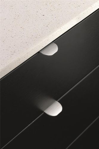 ידית רוכבת Edge Round ניקל מט מוברש - 40 מ