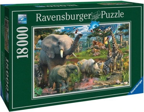 פאזל רצפה גדול 18,000 חלקים - חיות ג'ונגל