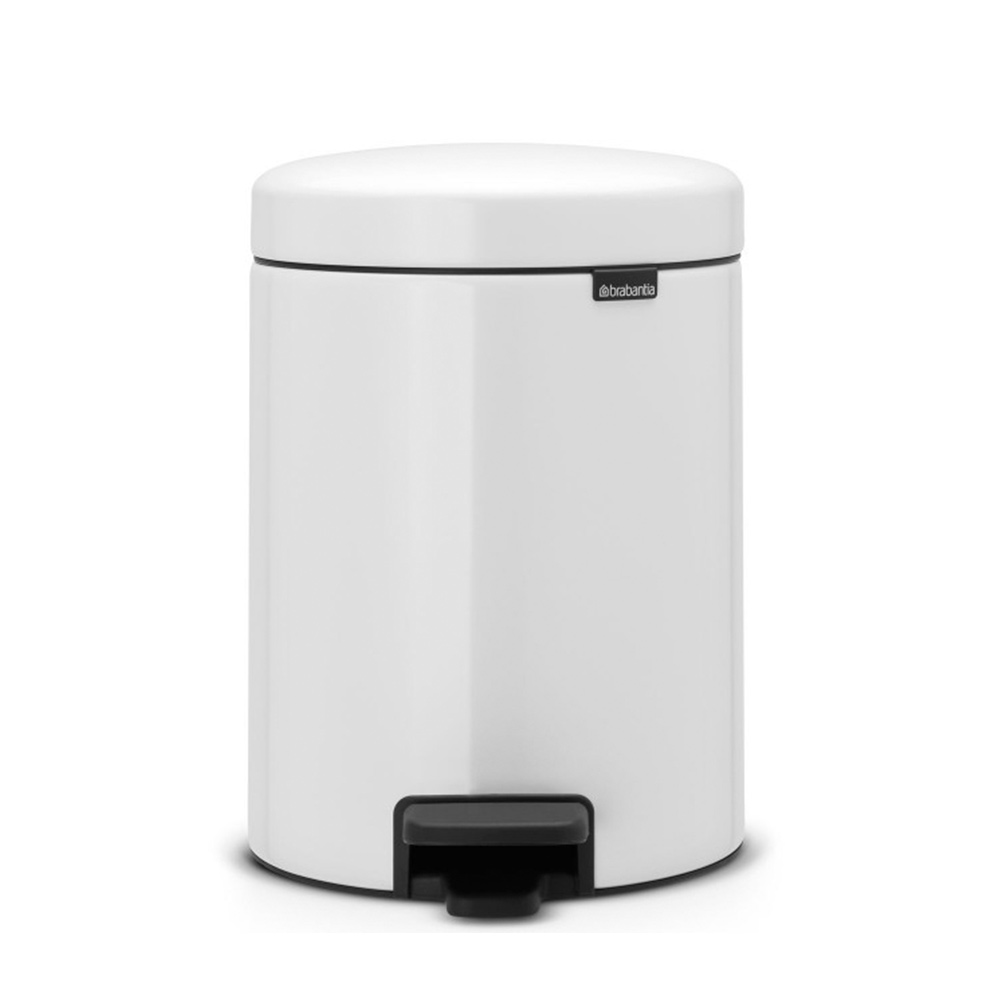 פח פדל 5 ליטר NewIcon - לבן Brabantia