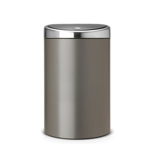 פח טאץ אובלי 40 ליטר - פלטיניום Brabantia