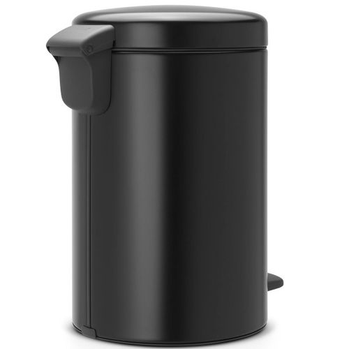 פח פדל 12 ליטר NewIcon - שחור מט Brabantia