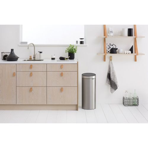 פח טאץ 30 ליטר - ניקל מוברש Brabantia