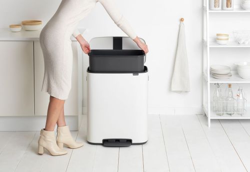 פח פדל 60 ליטר BO - לבן Brabantia