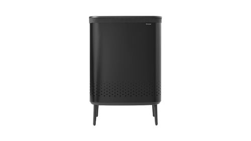 סל כביסה מחולק 45+45 ליטר - BO - שחור מט Brabantia
