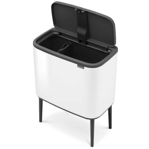 פח טאץ הפרדה 23+11 ליטר BO - לבן Brabantia