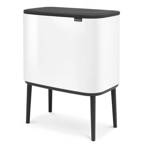 פח טאץ הפרדה 23+11 ליטר BO - לבן Brabantia