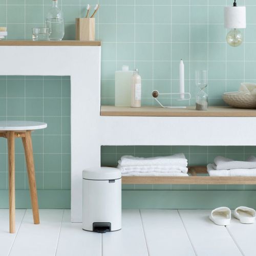 פח פדל 3 ליטר NewIcon - לבן Brabantia
