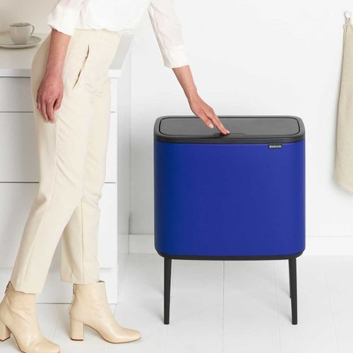פח טאץ 36 ליטר BO - כחול מינרלי Brabantia