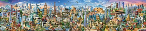פאזל רצפה ענק 42,000 חלקים - מסביב לעולם