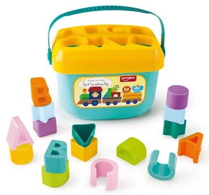 דלי התאם צורה 16 צורות הנדסיות ואותיות A-B-C-D עם ידית אחיזה