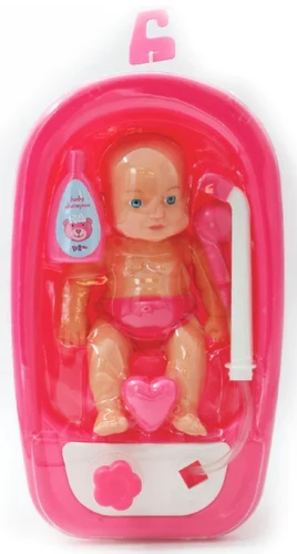 בובה + אמבטיה ואביזרים