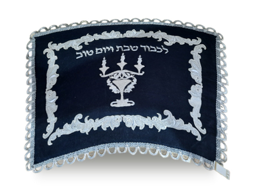 כיסוי חלה קטיפה עם ריקמה