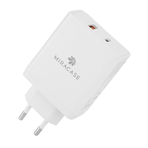 מטען קיר סופר מהיר 65W כבל TYPE-C TO TYPE-C מבית MIRACASE