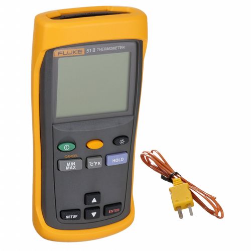 מד טמפרטורה דיגיטלי עם חיישן מגע (Single Input) דגם Fluke 51 II